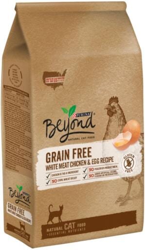 Purina Beyond Simply Grain-Free White Meat Chicken and Eggs Recipe Dry Cat Food - 3 Lbs - Case of 4  