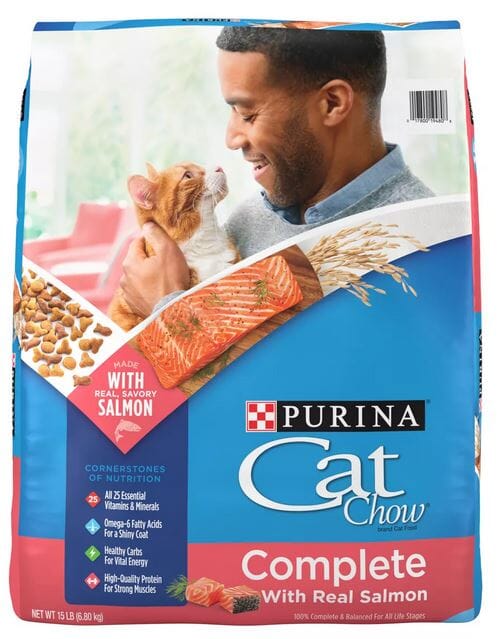 Purina Cat Chow Complete Salmon Dry Cat Food - 15 Lbs  