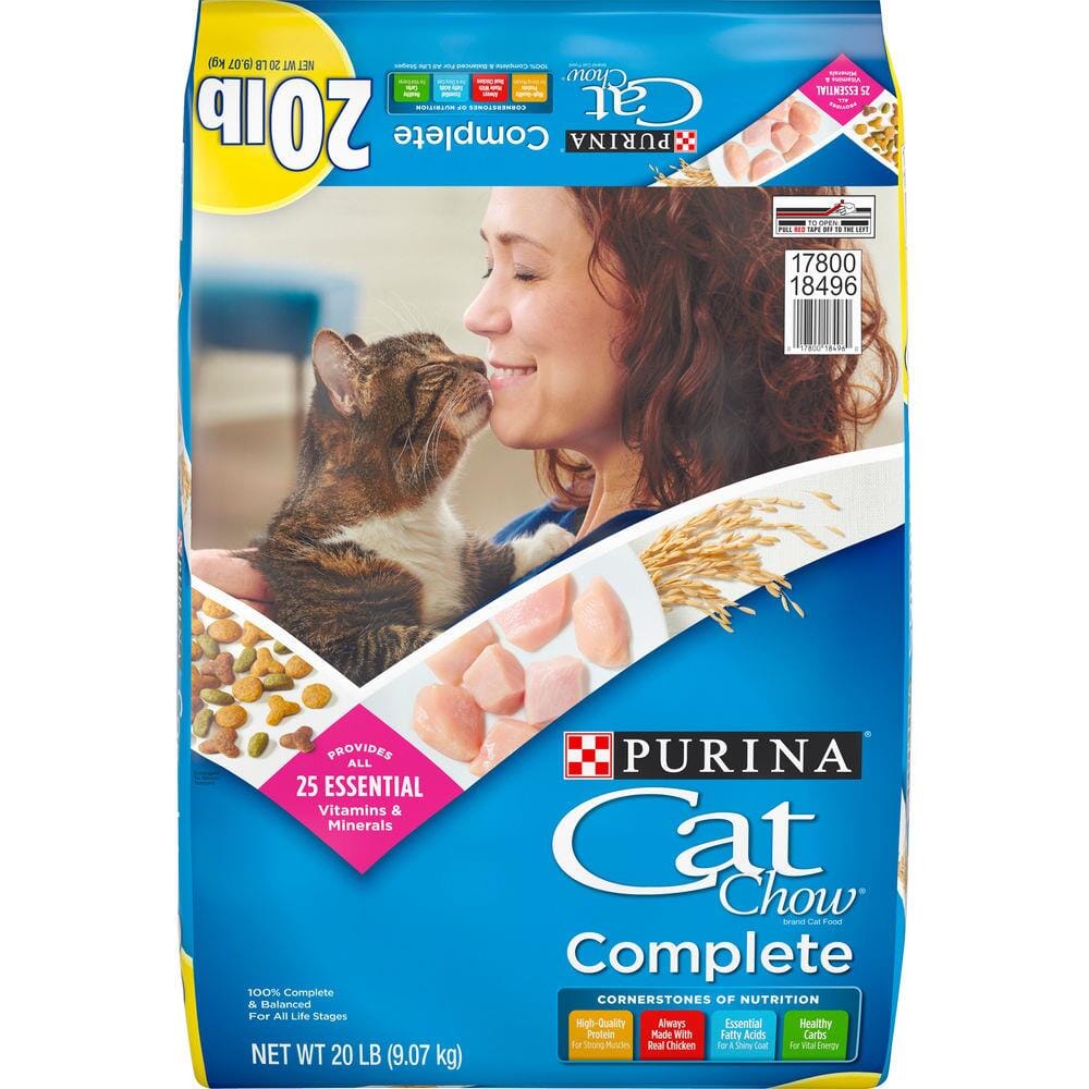 Purina Cat Chow Complete with Chicken Adult Dry Cat Food - 20 Lbs  