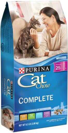 Purina Cat Chow Complete with Chicken Adult Dry Cat Food - 6.3 Lbs - Case of 4  