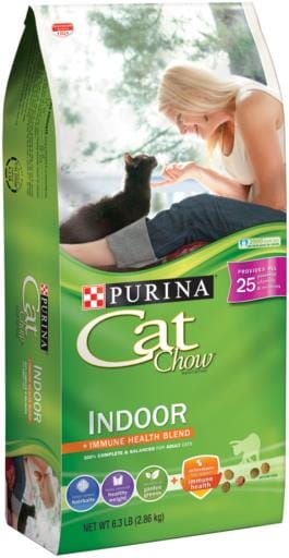 Purina Cat Chow Hairball Control and Healthy Weight Chicken Indoor Dry Cat Food - 6.3 Lbs - Case of 4  