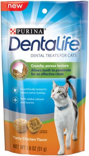 Purina Dentalife Adult Tasty Chicken Flavor Cat Dental Treats  