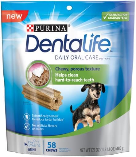 Purina DentaLife Daily Oral Care Mini Dental Dog Treats  