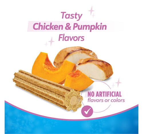 Purina DentaLife + Digestive Support Chicken and Pumpkin Dental Dog Treats - Large