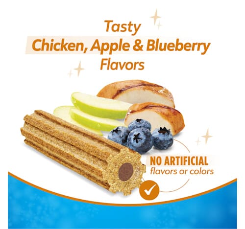 Purina DentaLife + Immune Support Chicken Apple and Blueberry Dental Dog Treats - Small/Medium