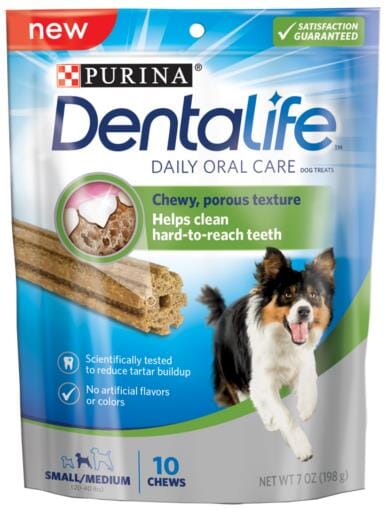 Purina DentaLife Soft and Chewy Dental Dog Treats - Small/Medium - 10 Count - 4 Pack  