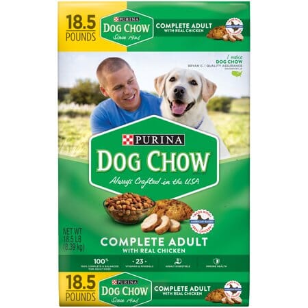 Purina Dog Chow Complete and Balanced Real Chicken Adult Dry Dog Food- 18.5 Lbs