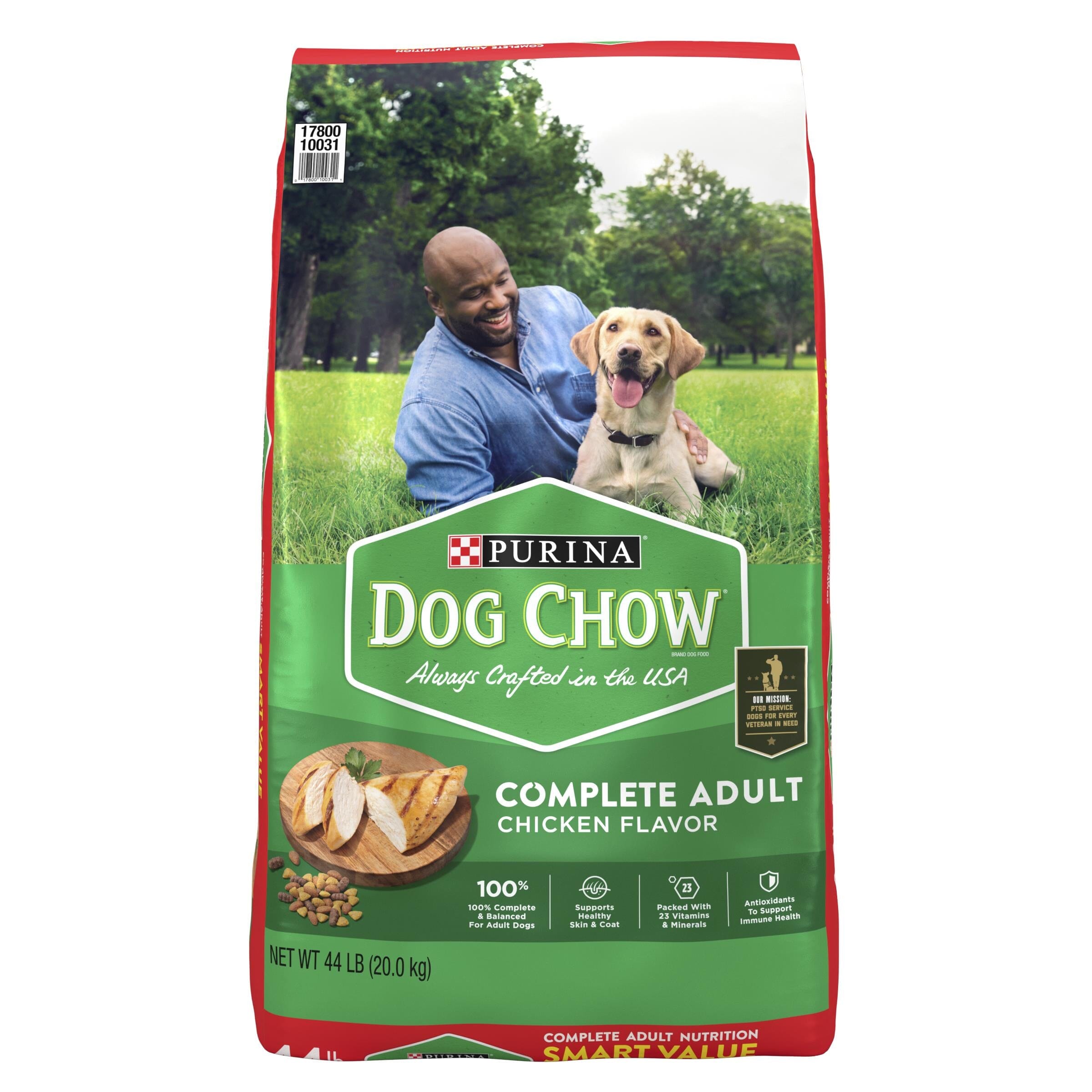 Purina Dog Chow Complete and Balanced Real Chicken Adult Dry Dog Food - 44 Lbs  