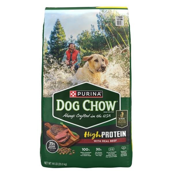 Purina Dog Chow High-Protein with Real Beef Dry Dog Food - 44 Lbs Default Title