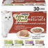 Purina Fancy Feast Gourmet Naturals Chicken and Beef in Gravy and Pate Canned Cat Food - Variety Pack - 3 Oz - Case of 30  