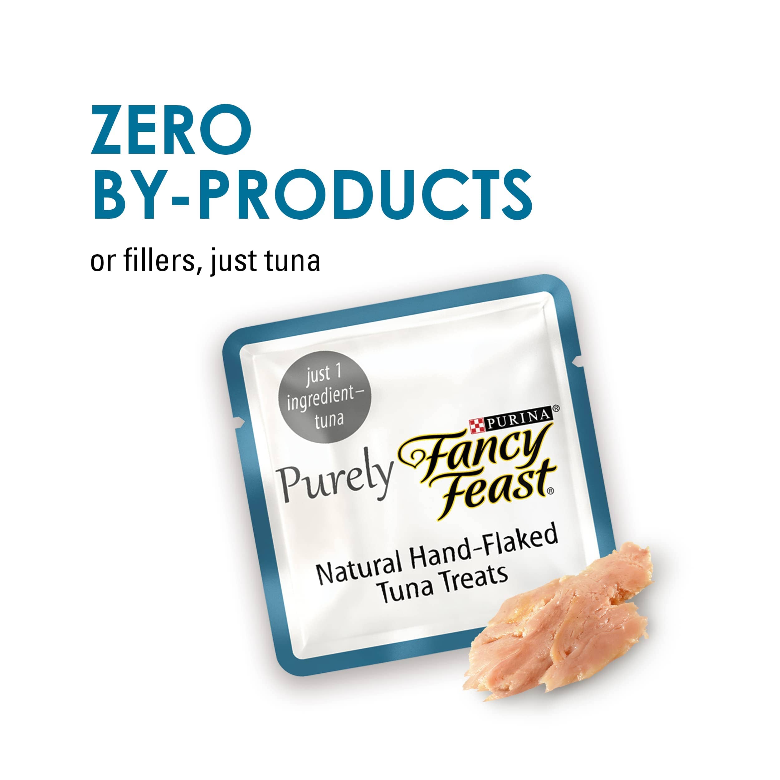 Purina Fancy Feast Savory Puree Naturals Tuna Squeezable Tubes Cat Treats - 1.4 Oz - Case of 30  