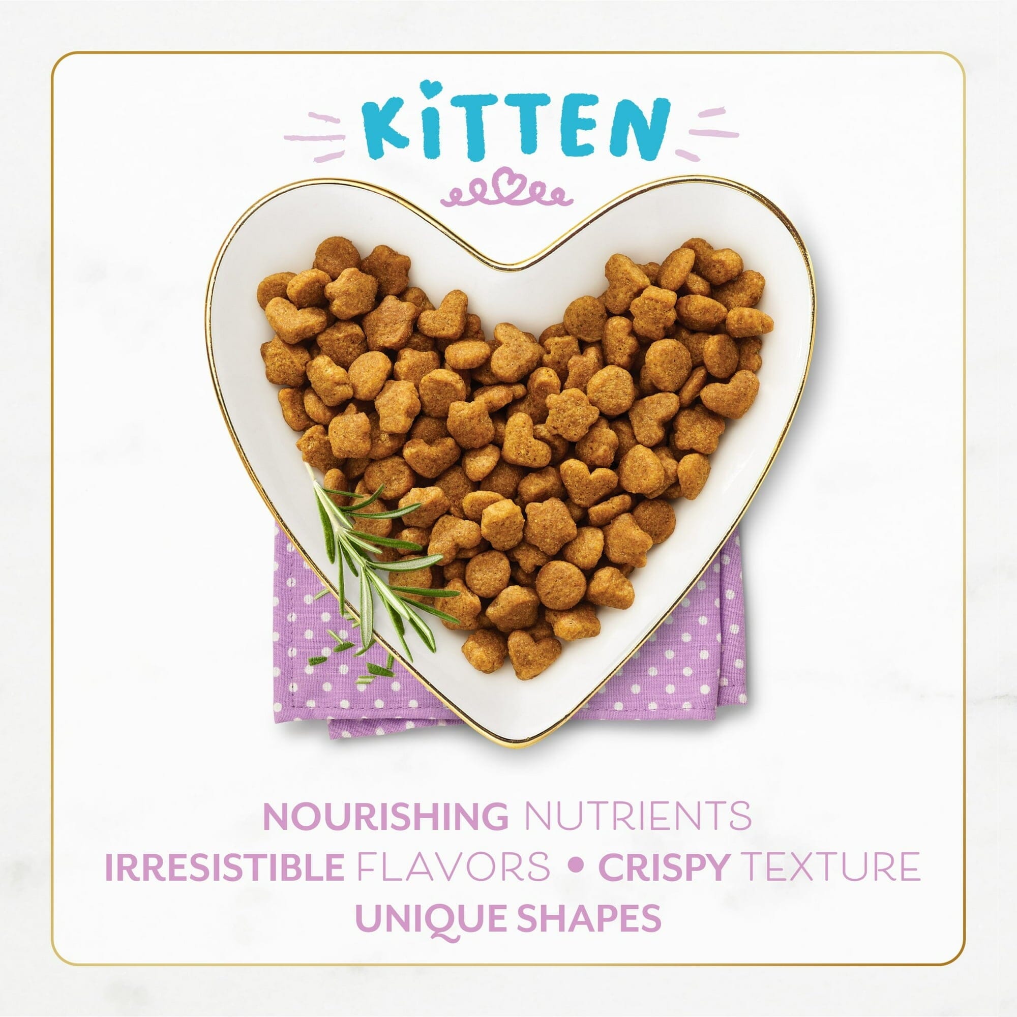 Purina Fancy Feast with Savory Chicken and Turkey Kitten Recipe Dry Cat Food - Case of 4