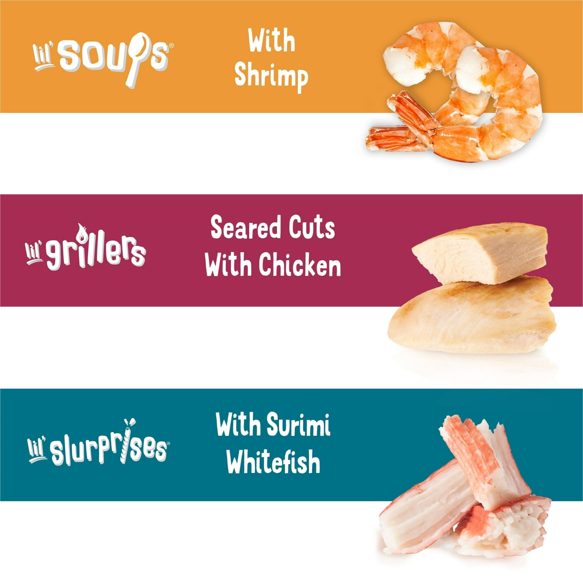 Purina Friskies All Star Faves Lil' Soups Lil' Grillers Lil' Slurpries Wet Cat Food or Toppers - Variety Pack - 8 Pack - Case of 6