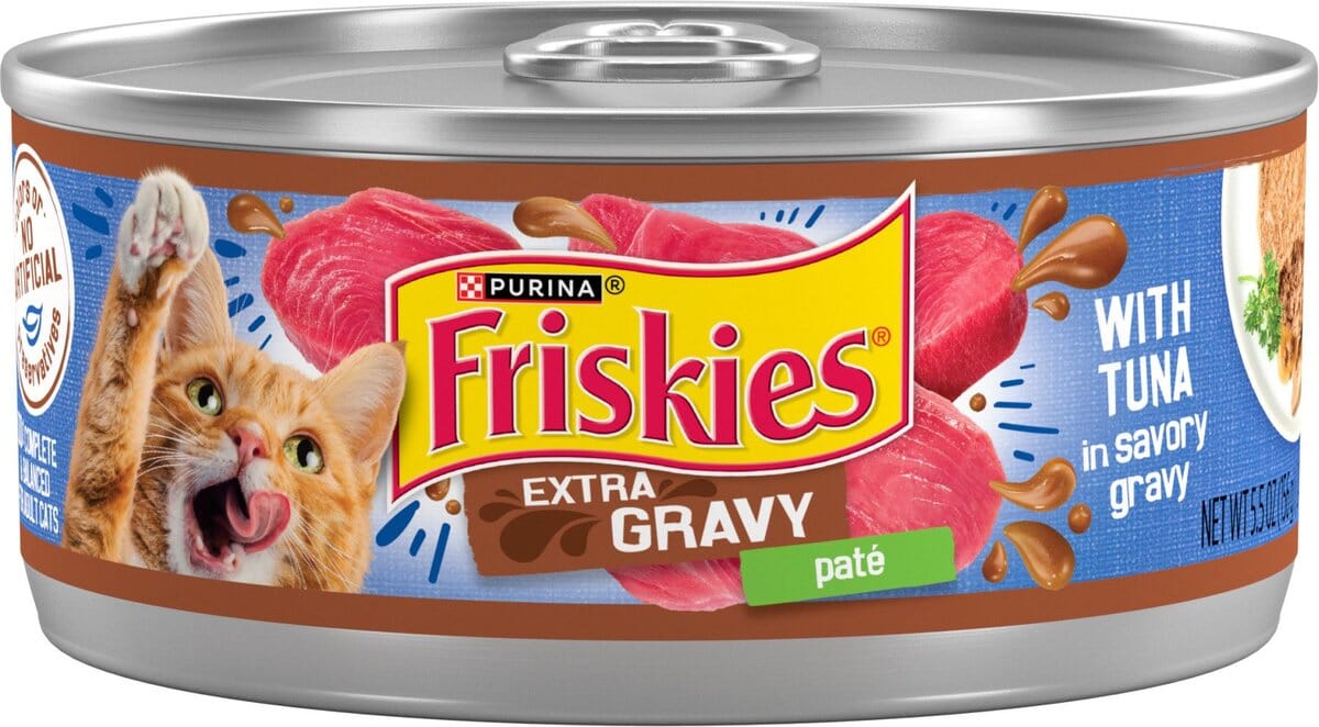 Purina Friskies Extra Gravy Gravy Tuna Pate in Gravy Canned Cat Food - 5.5 Oz - Case of 24  