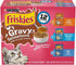 Purina Friskies Gravy Sensations Chicken Whitefish and Tuna Wet Cat Food Pouch - Variety Pack - 3 Oz - Case of 12 - 2 Pack