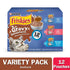 Purina Friskies Gravy Sensations Tuna Salmon and Whitefish Wet Cat Food Pouch - Variety Pack - 3 Oz - Case of 12 - 2 Pack