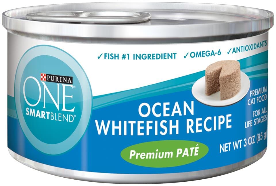 Purina ONE Grain Free Premium Pate Whitefish Canned Cat Food  