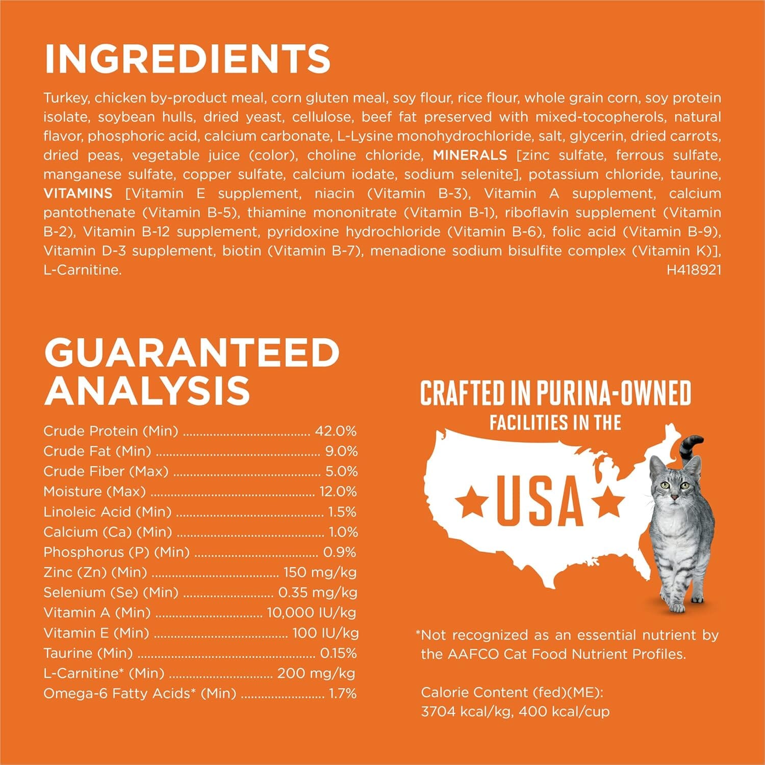 Purina One + Plus Ideal Weight and High-Protein Turkey Dry Cat Food - 3.5 Lbs - Case of 4