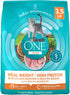 Purina One + Plus Ideal Weight and High-Protein Turkey Dry Cat Food - 3.5 Lbs - Case of 4
