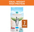 Purina One + Plus Ideal Weight and High-Protein Turkey Dry Cat Food - 7 Lbs - Case of 4