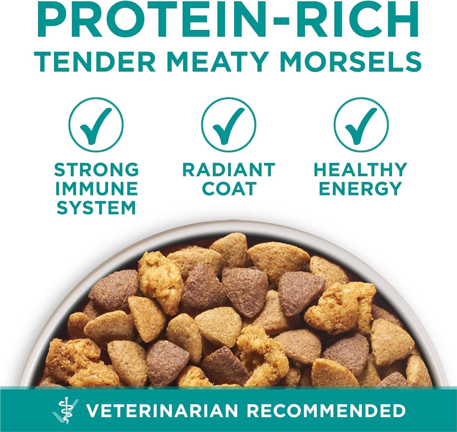 Purina One SmartBlend Digestive Health with Probiotics Tender Morsals Chicken Dry Dog Food - 8 Lbs - Case of 4