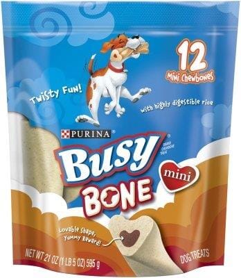 Purina Original Busy Bone with Real Meat Pork Hard Chews Dog Treats - Small/Medium - 21 Oz - Case of 4  