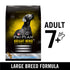 Purina Pro Plan Bright Mind Chicken and Rice 7+ Senior Adult Large-Breed Dry Dog Food - 30 Lbs Default Title
