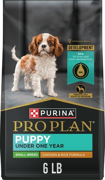 Purina Pro Plan Chicken and Rice Formula Small-Breed Puppy Under 1 Year Dry Dog Food - 6 Lbs - Case of 5