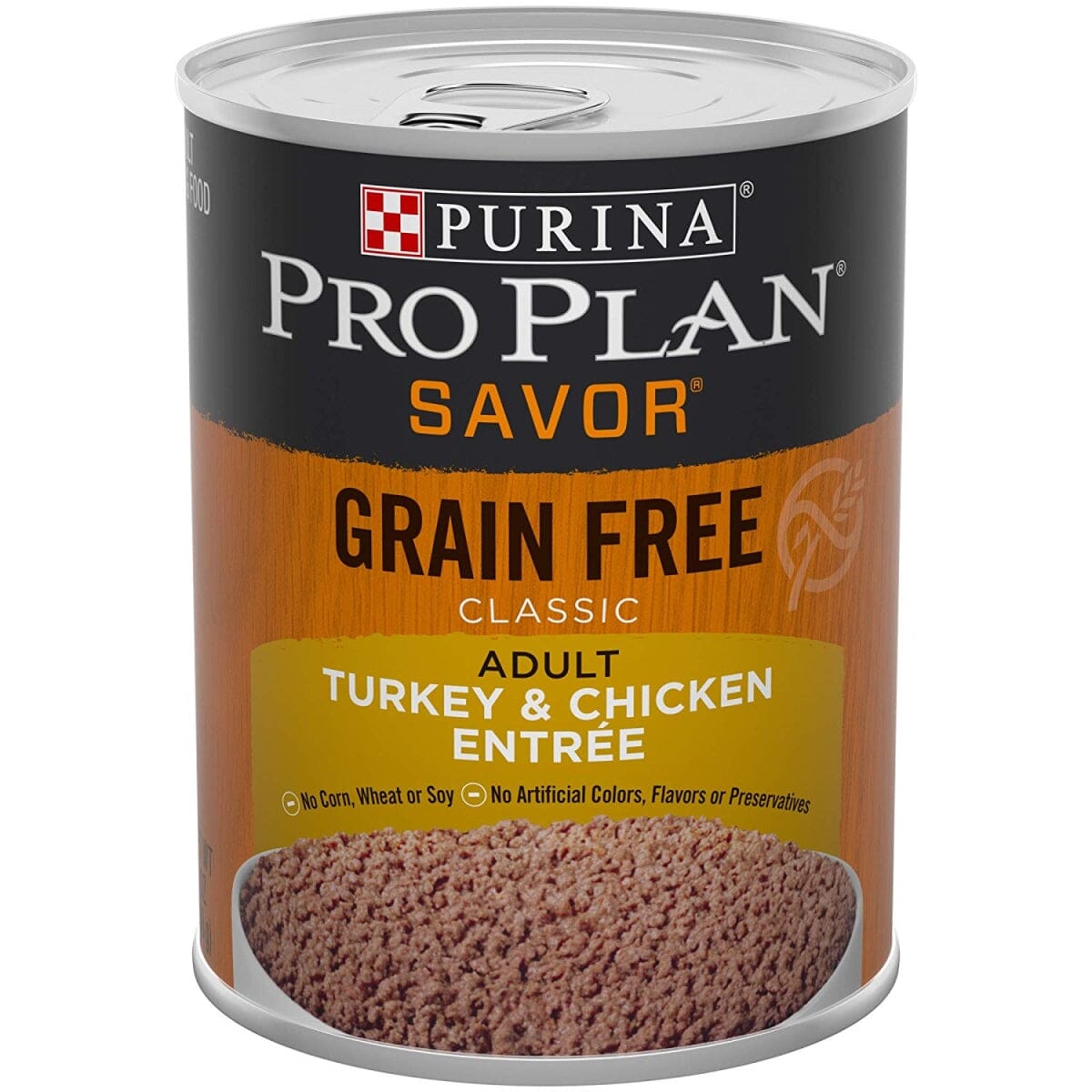 Purina Pro Plan Complete Essentials Grain-Free Classic Turkey and Chicken Adult Canned Dog Food - 13 Oz - Case of 12