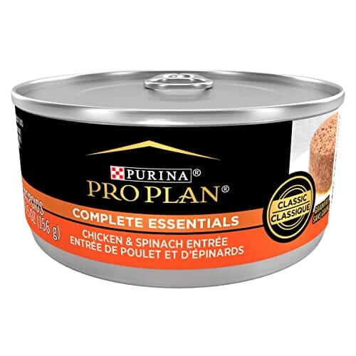 Purina Pro Plan Complete Essentials Savor Chicken and Spinach Entrée Canned Cat Food - 5.5 Oz - Case of 24