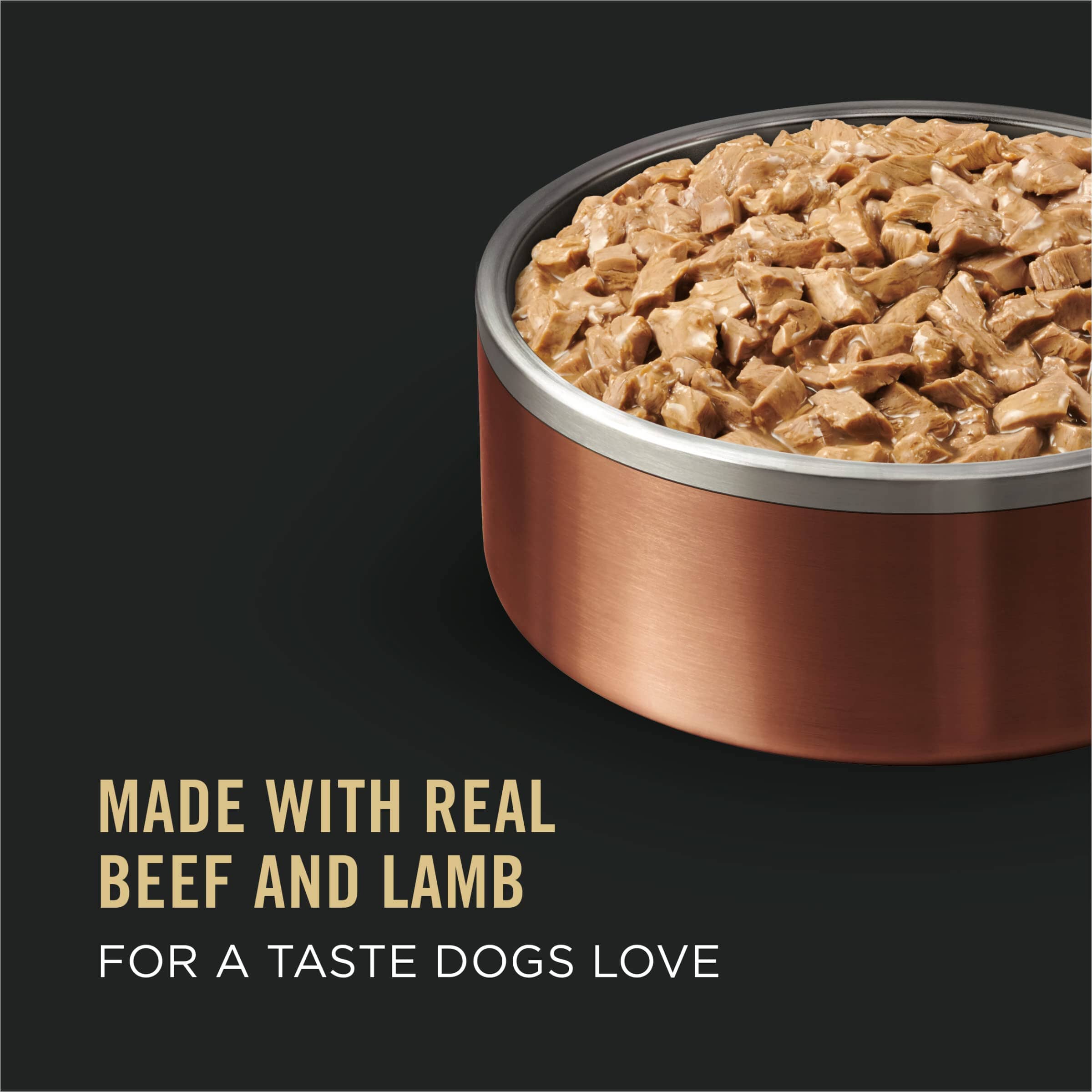 Purina Pro Plan Complete Essentials Shredded Beef and Lamb Adult Canned Dog Food - 5.5 Oz - Case of 24  