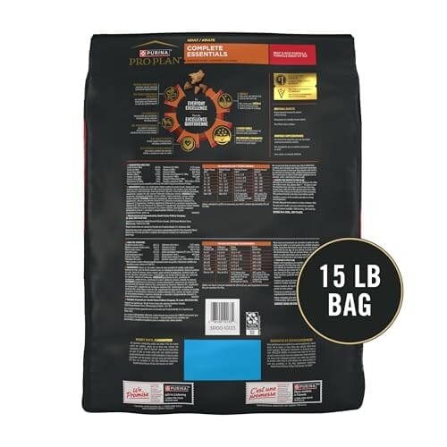 Purina Pro Plan Complete Essentials Shredded Blend Beef and Rice Adult Dry Dog Food - 15 Lbs