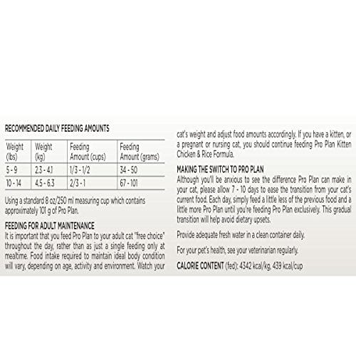 Purina Pro Plan Complete Essentials Shredded Blend High-Protein Salmon and Rice Adult Dry Cat Food - 14 Lbs