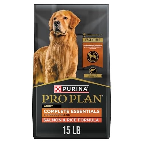 Purina Pro Plan Complete Essentials Shredded Blend Salmon and Rice Adult Dry Dog Food - 15 Lbs Default Title