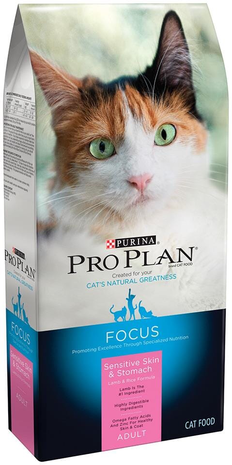 Purina Pro Plan Focus Adult Sensitive Skin & Stomach Lamb & Rice Formula Dry Cat Food  