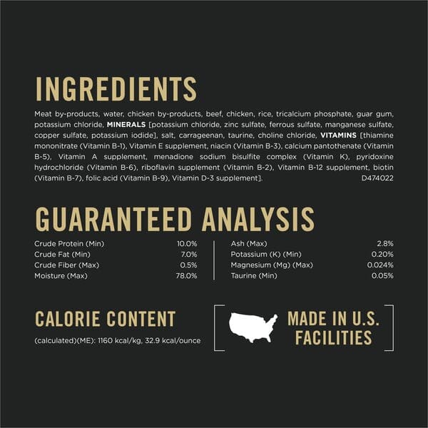 Purina Pro Plan Focus Adult Urinary Tract Health Formula Beef & Chicken Entree Cat Food Food
