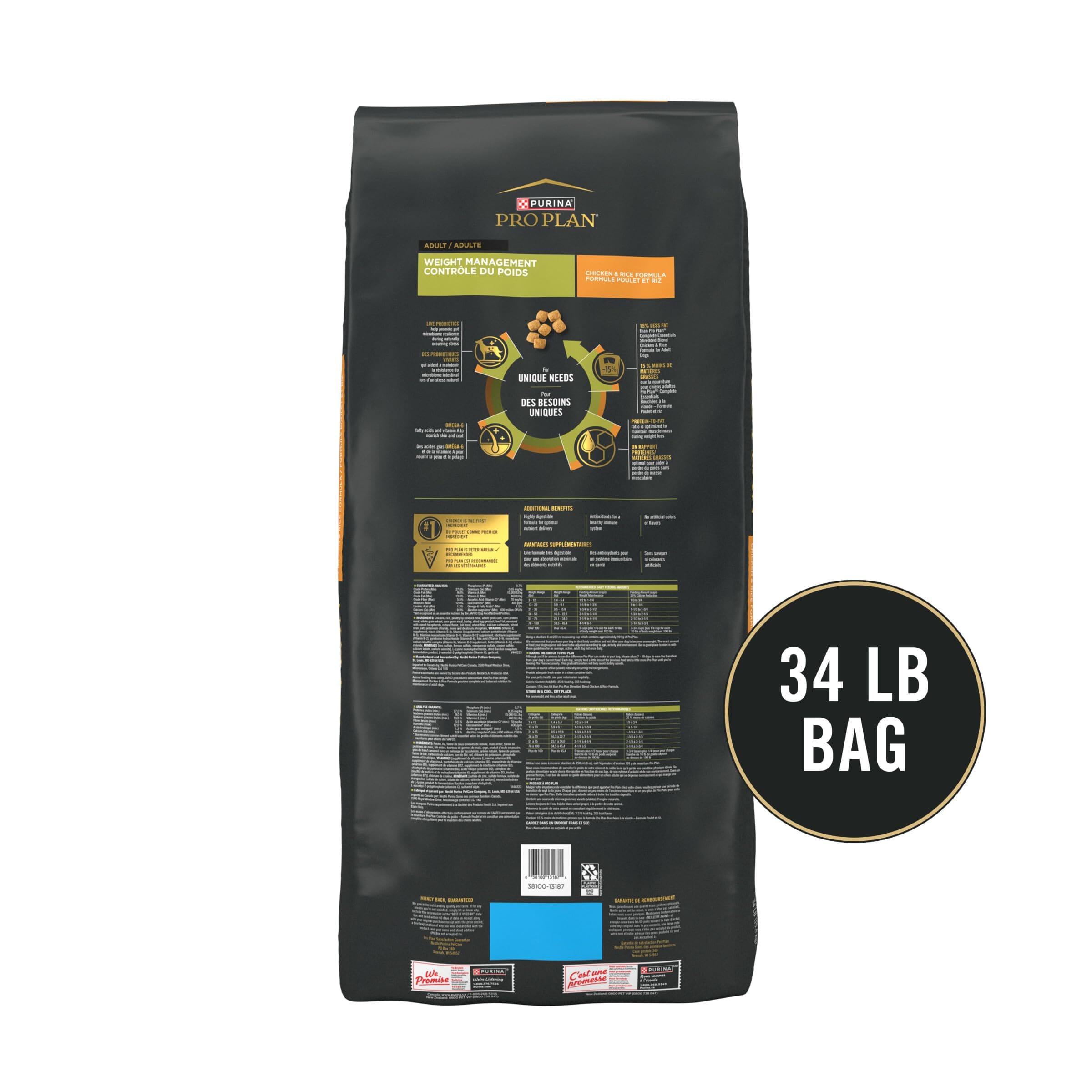 Purina Pro Plan Focus Adult Weight Management Formula Dry Dog Food  