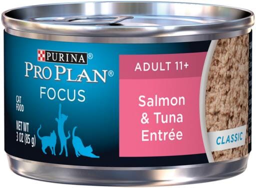 Purina Pro Plan Focus Senior Cat 11+ Salmon & Tuna Entree Canned Cat Food  