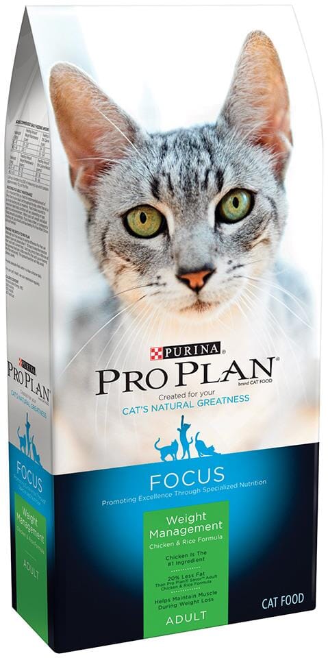 Purina Pro Plan Focus Weight Management Chicken & Rice Formula Adult Dry Cat Food  