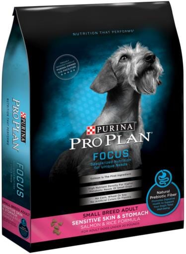 Purina Pro Plan High Protein Sensitive Skin & Stomach Small Breed Salmon & Rice Formula Dry Dog Food  