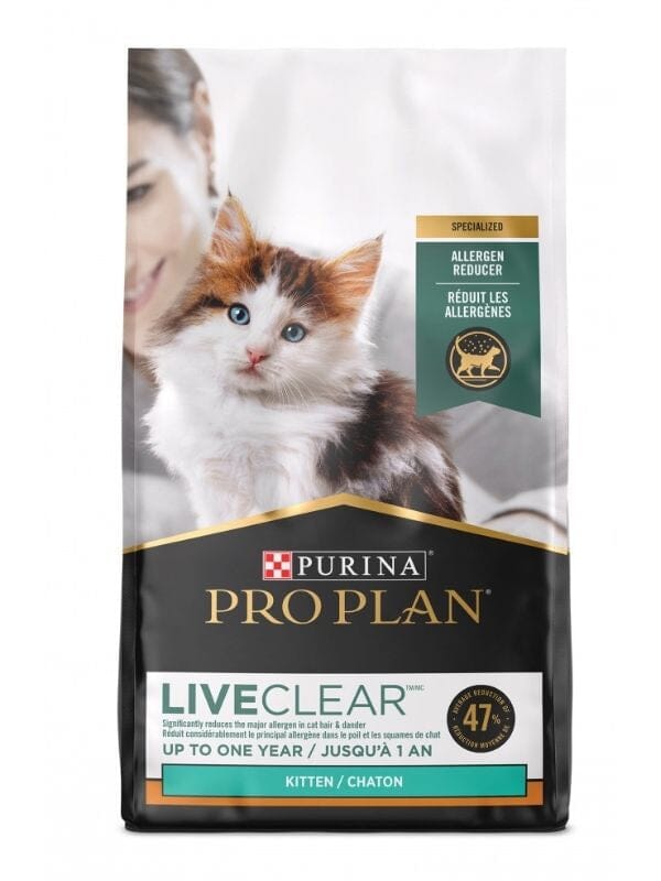Purina Pro Plan LiveClear Allergen Reducing Chicken and Rice Kitten Formula Dry Cat Food 5.5 Pounds