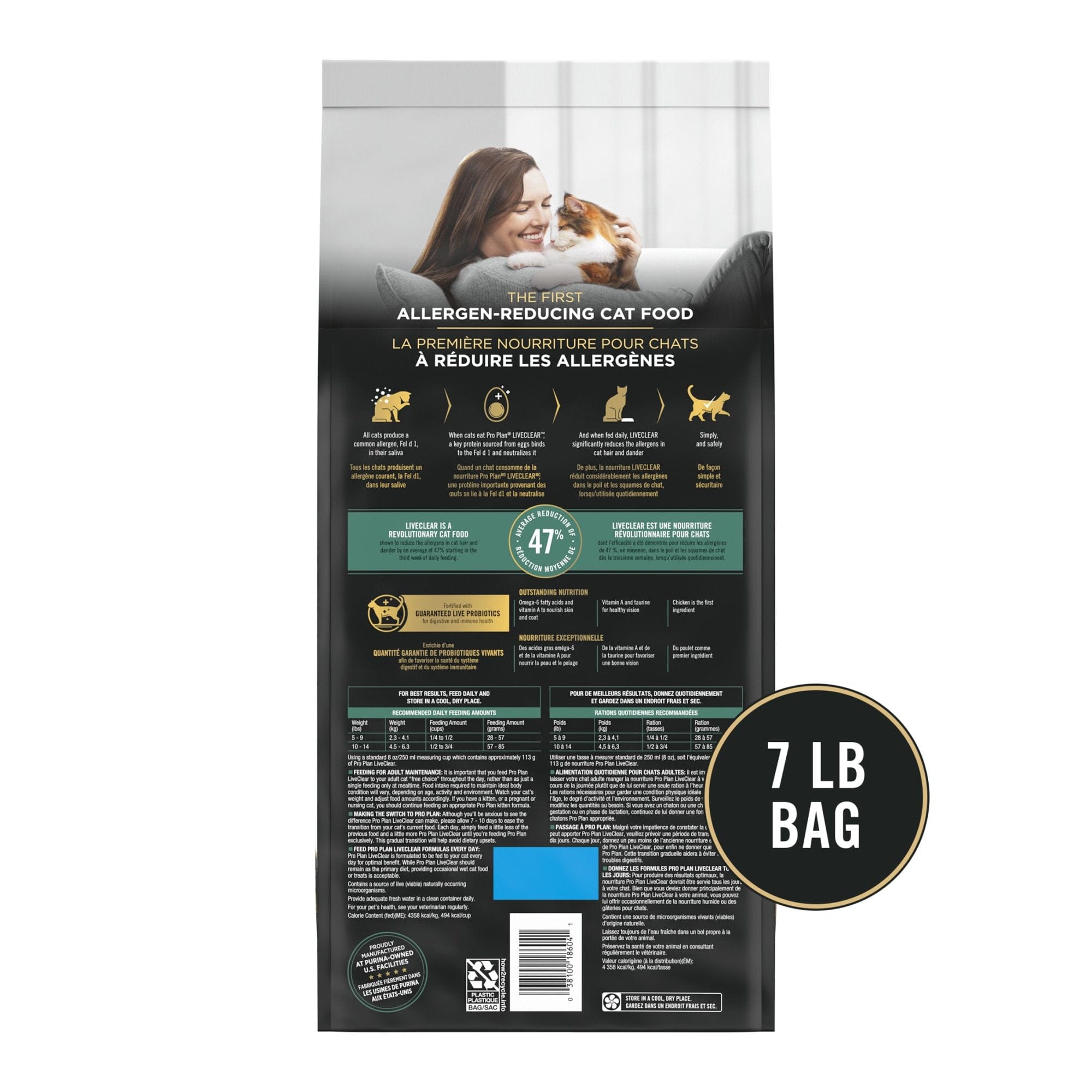 Purina Pro Plan LiveClear Allergen Reducing High-Protein Chicken and Rice Adult Dry Cat Food