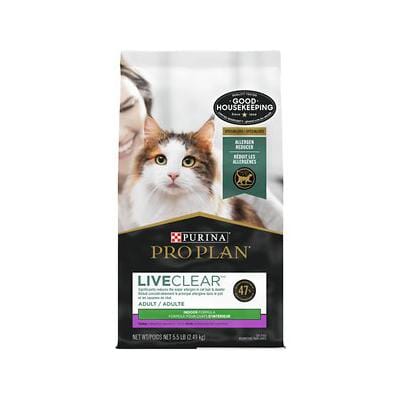 Purina Pro Plan LiveClear Allergen Reducing Indoor Formula Turkey and Rice Adult Dry Cat Food 5.5 Pounds