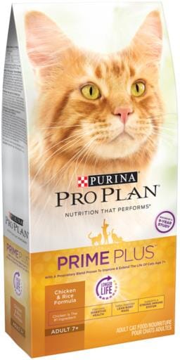 Purina Pro Plan Prime Plus Chicken & Rice Formula Senior Dry Cat Food  