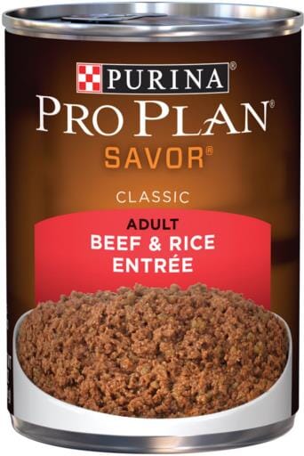 Purina Pro Plan Savor Adult Beef & Rice Entree Canned Dog Food  