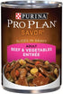 Purina Pro Plan Savor Adult Beef & Vegetables Slices in Gravy Canned Dog Food  
