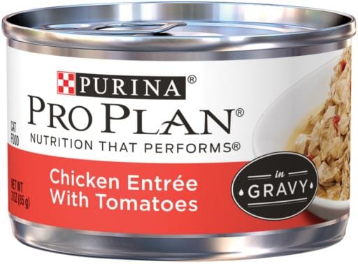 Purina Pro Plan Savor Adult Chicken Entree with Tomatoes Braised in Gravy Canned Cat Food  