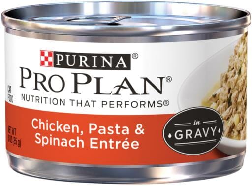 Purina Pro Plan Savor Adult Chicken, Pasta & Spinach Entree in Gravy Canned Cat Food  