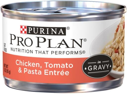 Purina Pro Plan Savor Adult Chicken, Tomato & Pasta Entree in Gravy Canned Cat Food  