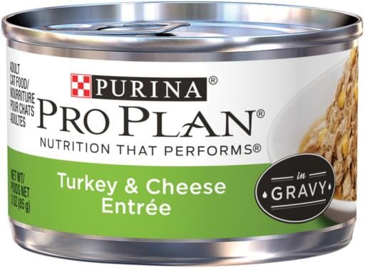 Purina Pro Plan Savor Adult Turkey & Cheese in Gravy Canned Cat Food  